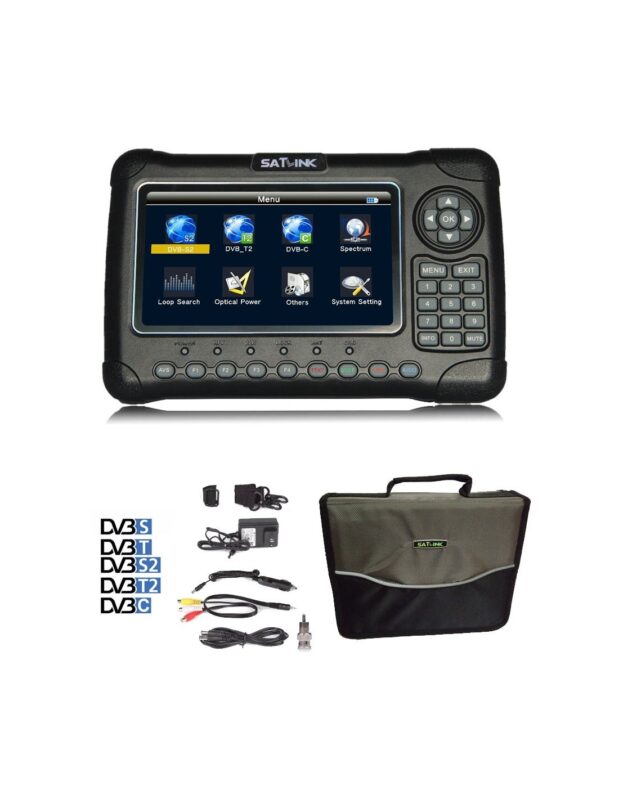 Satlink 6980 Profesional DVB-S2/T2/C/ Fibra Optica